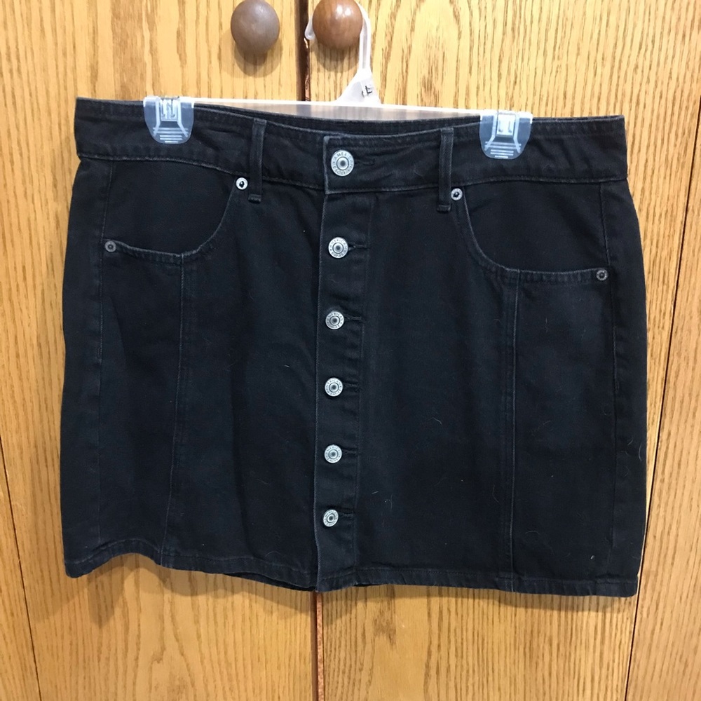 Button down Jean skirt